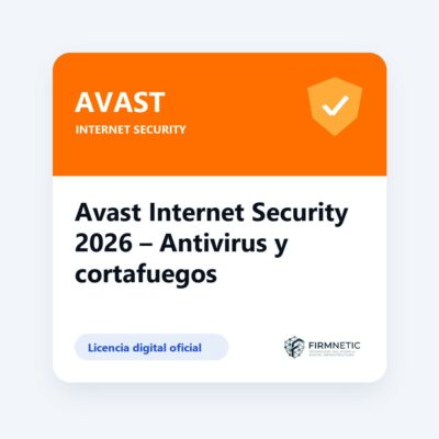 Avast Internet Security 2026 – Antivirus y cortafuegos