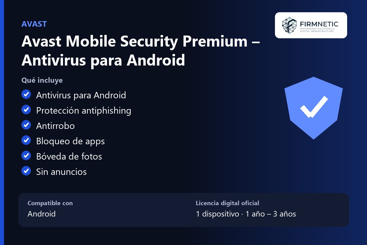 Avast Mobile Security Premium – Antivirus para Android – características