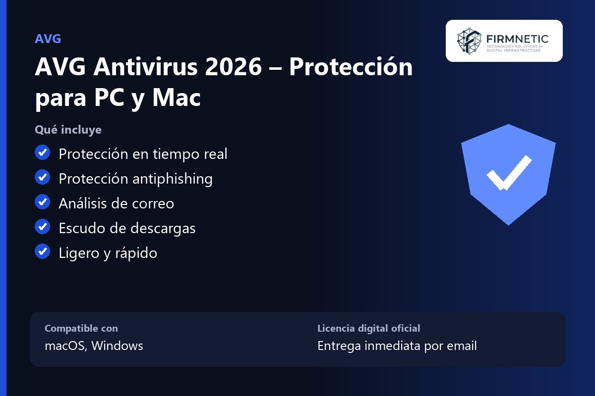 AVG Antivirus 2026 – Protección para PC y Mac – características