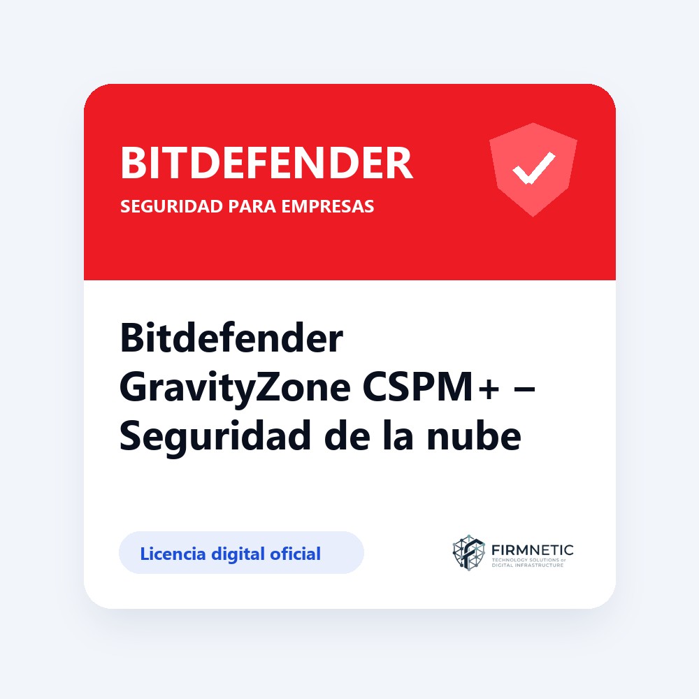 Bitdefender GravityZone CSPM+ – Seguridad de la nube