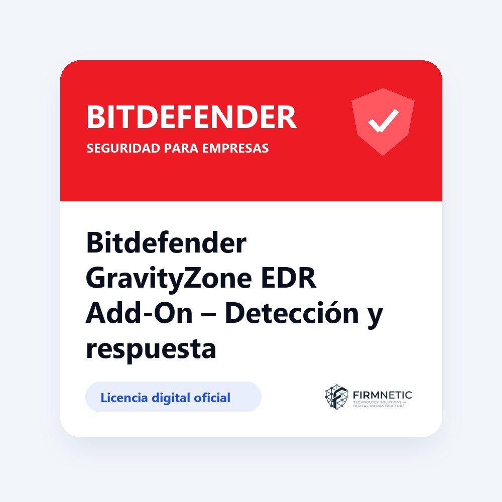 Bitdefender GravityZone EDR Add-On – Detección y respuesta