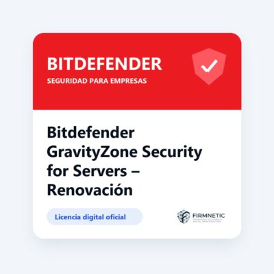 Renovación Bitdefender GravityZone Security for Servers