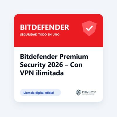 Bitdefender Premium Security 2026 – Con VPN ilimitada