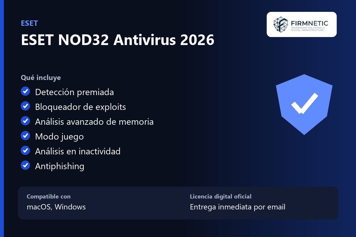 ESET NOD32 Antivirus 2026 – características