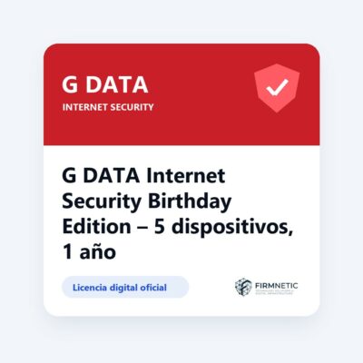 G DATA Internet Security Birthday Edition – 5 dispositivos, 1 año