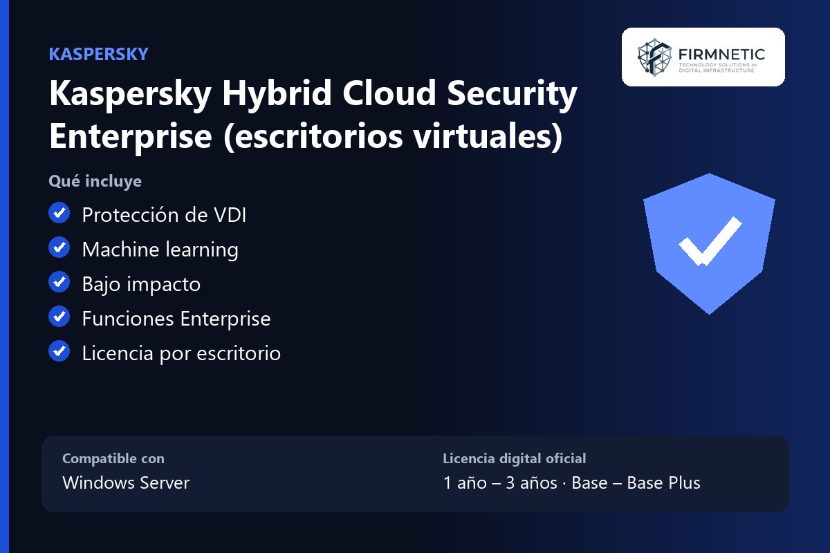 Kaspersky Hybrid Cloud Security Enterprise (escritorios virtuales) – características