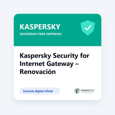 Renovación Kaspersky Security for Internet Gateway