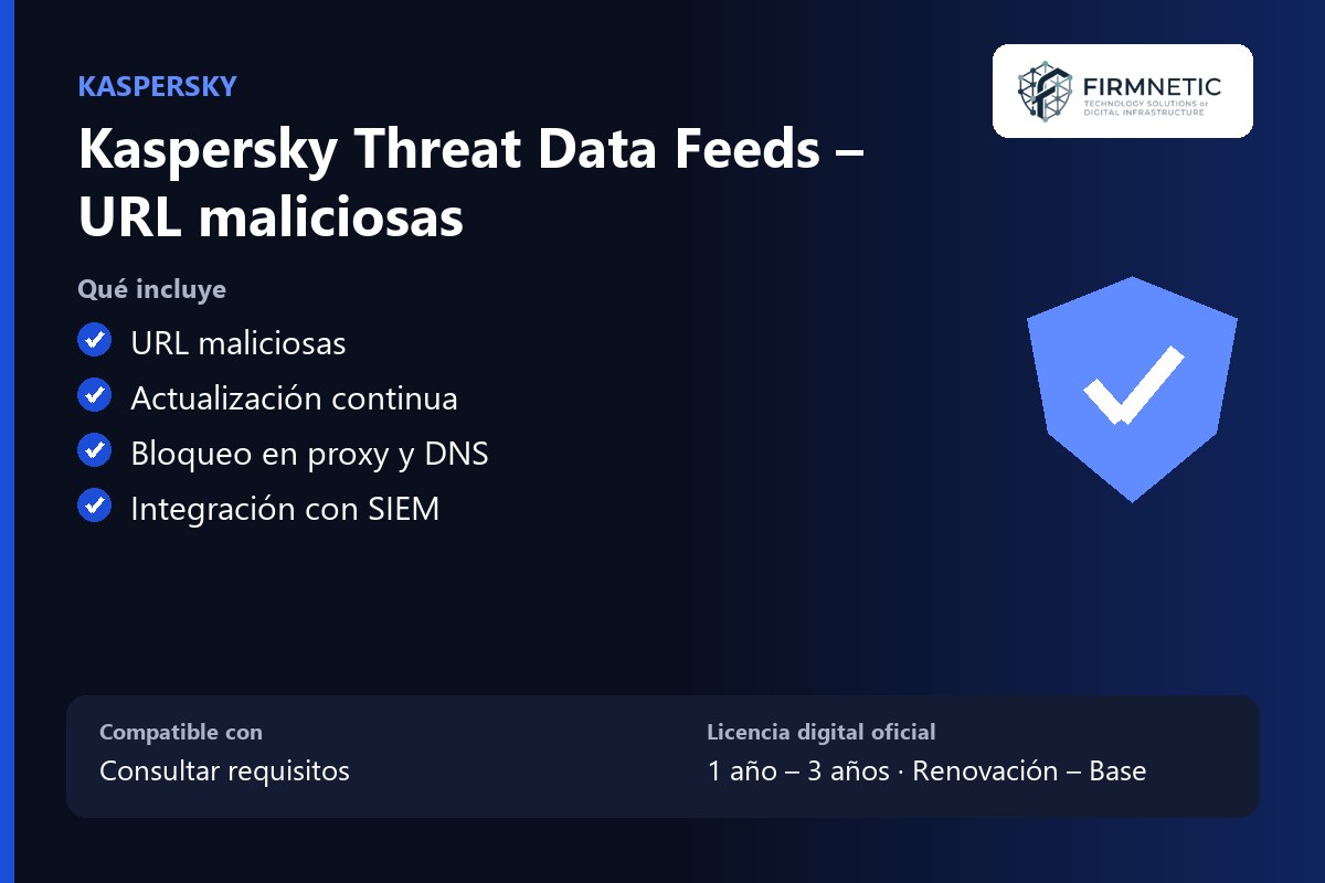 Kaspersky Threat Data Feeds URL maliciosas – características