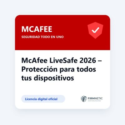McAfee LiveSafe 2026 – Protección para todos tus dispositivos