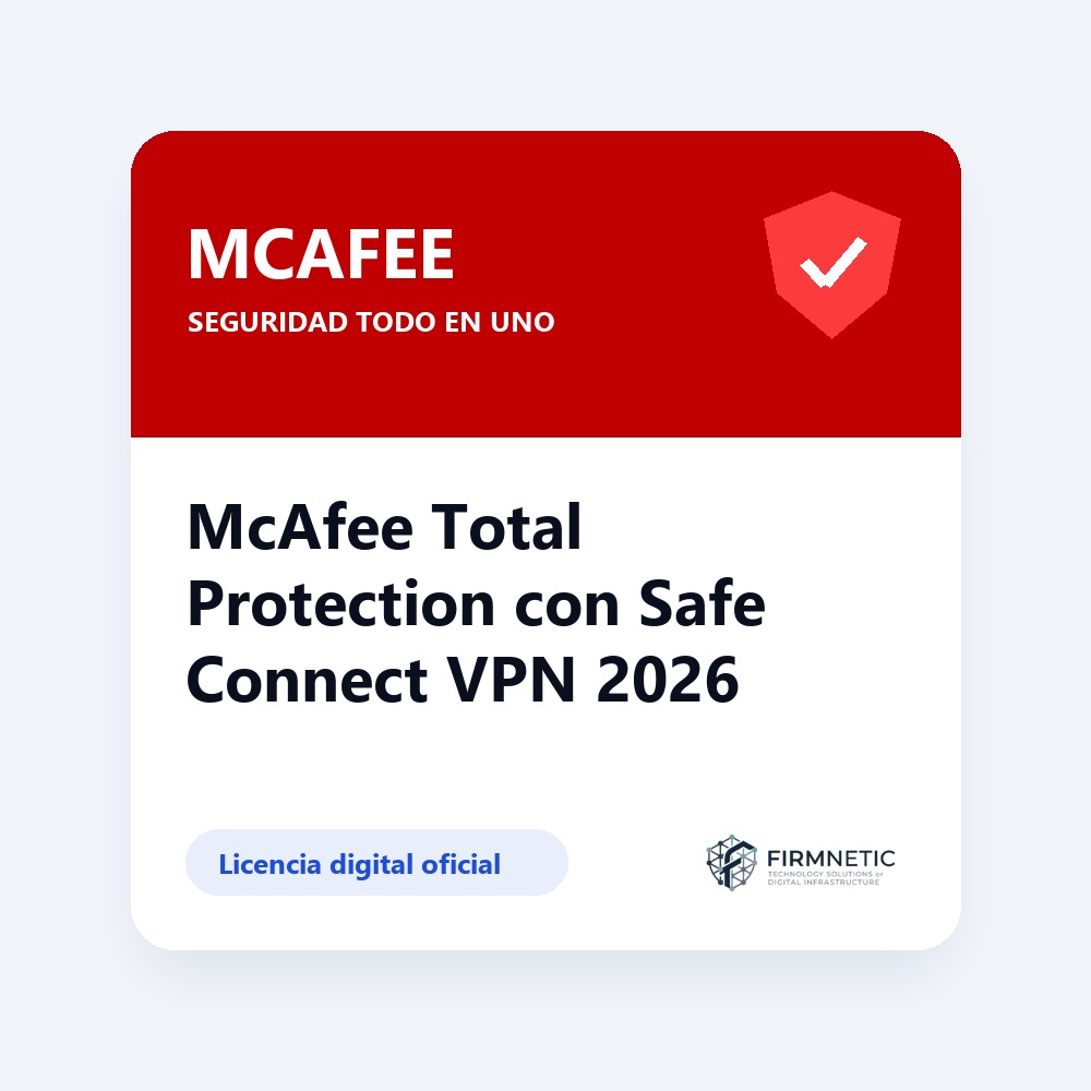 McAfee Total Protection con Safe Connect VPN 2026