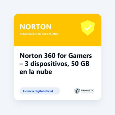 Norton 360 for Gamers – 3 dispositivos, 50 GB en la nube