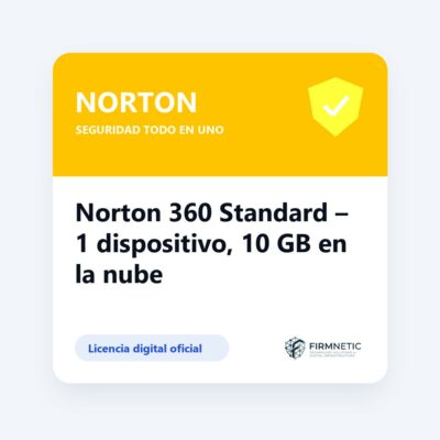 Norton 360 Standard 1 dispositivo, 10 GB en la nube