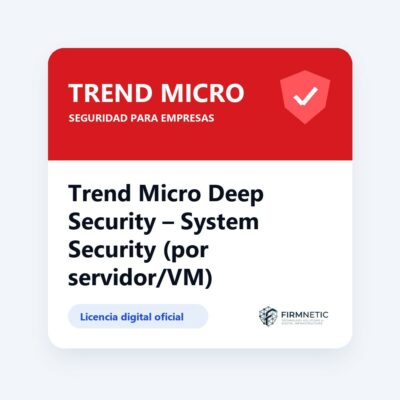 Trend Micro Deep Security System Security (por servidor/VM)