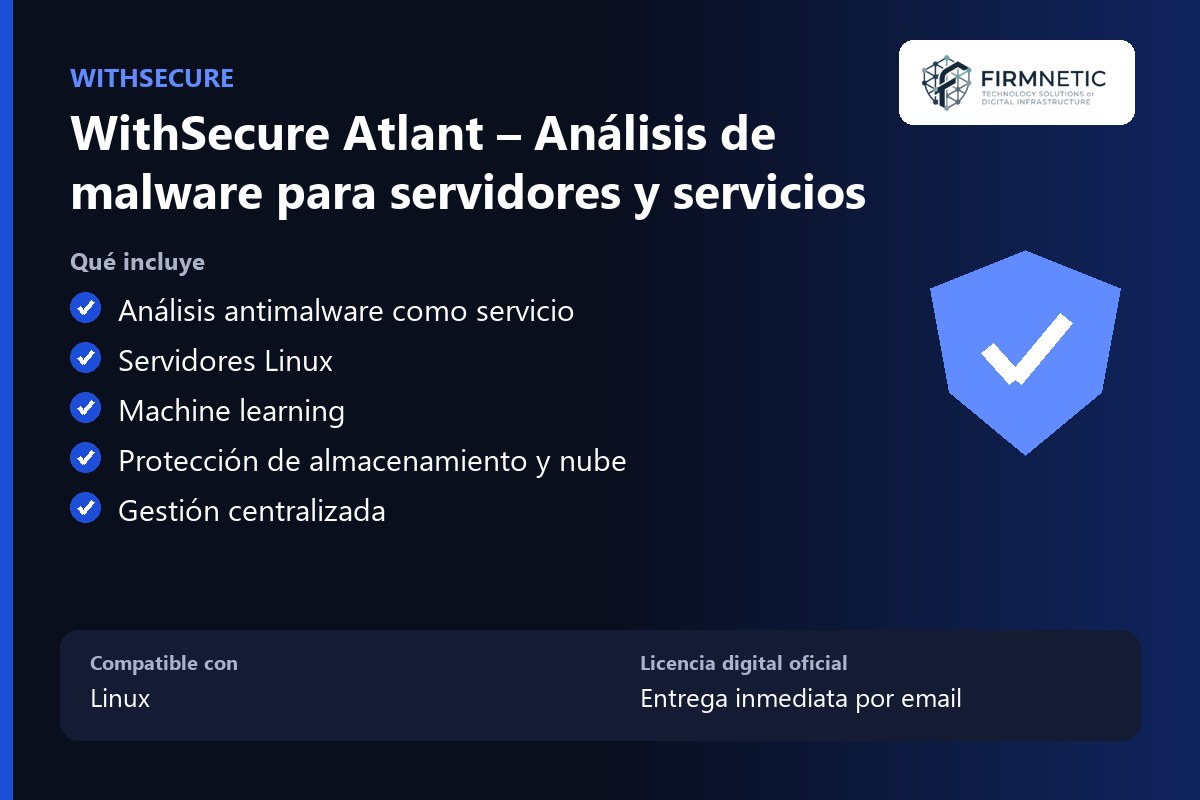 WithSecure Atlant – Análisis de malware para servidores y servicios – características