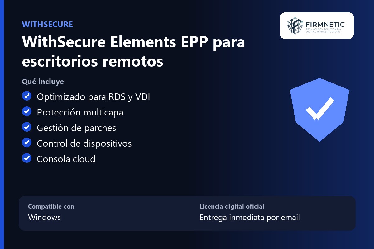 WithSecure Elements EPP para escritorios remotos – características