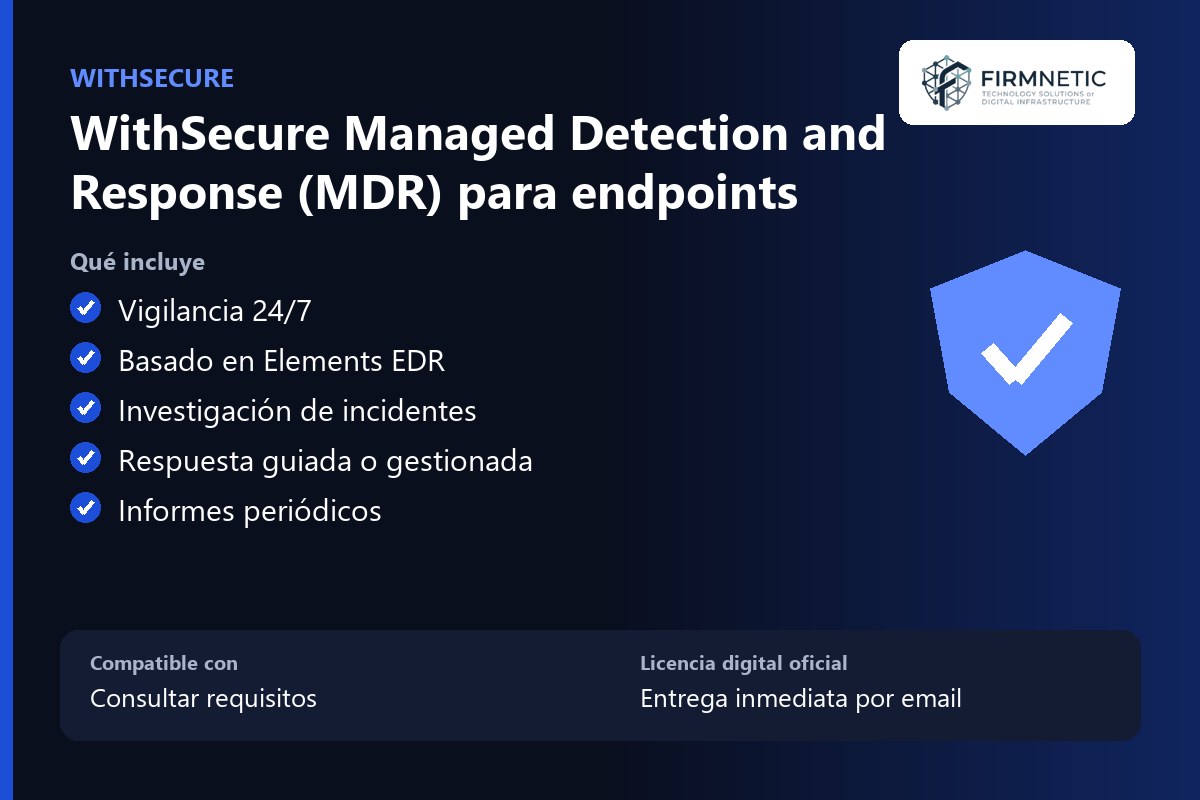 WithSecure Managed Detection and Response (MDR) para endpoints – características
