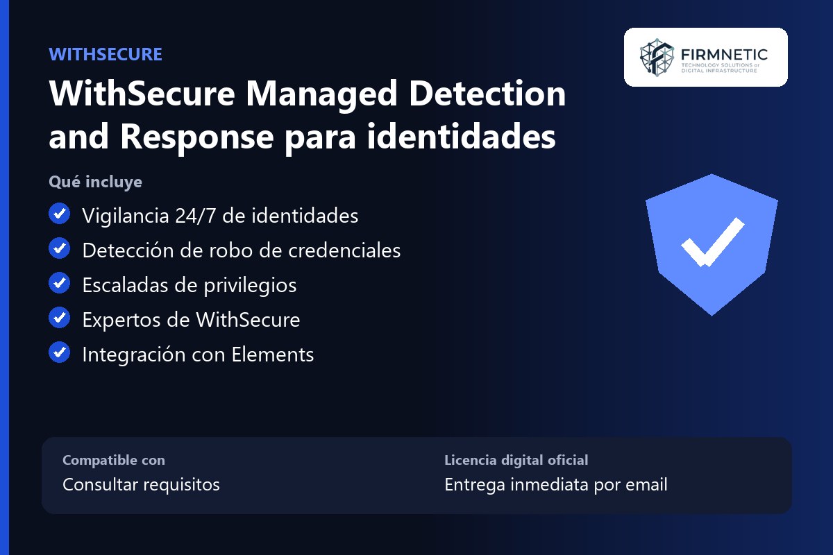 WithSecure Managed Detection and Response para identidades – características