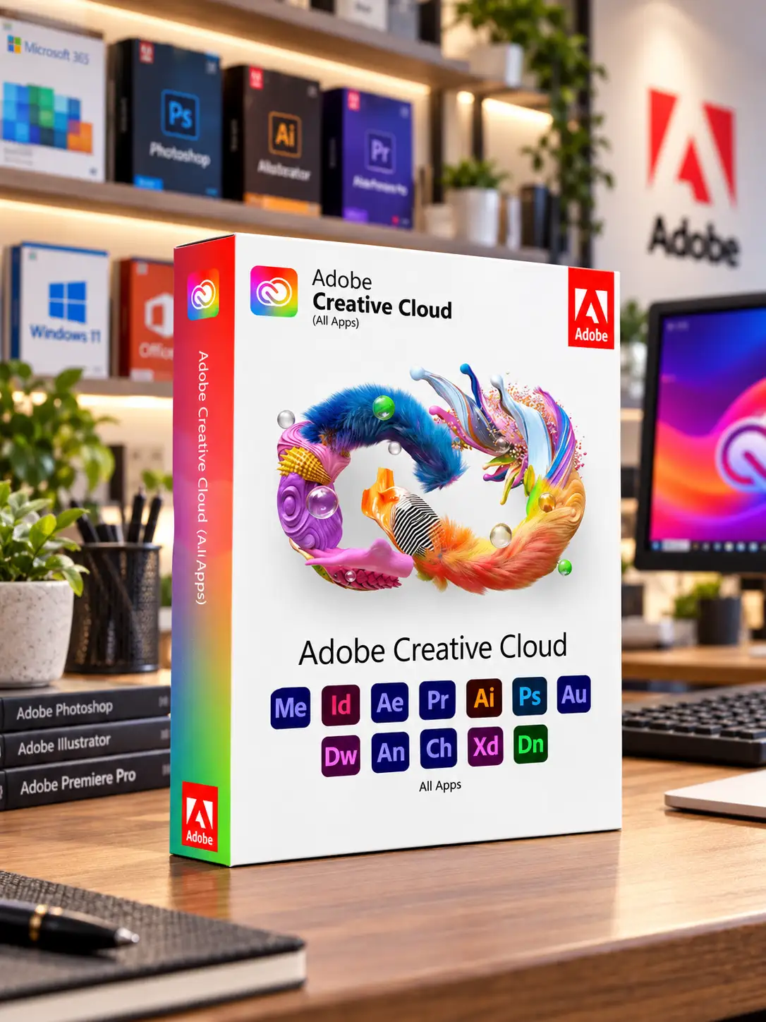 Suscripción Adobe Creative Cloud Pro - 1 Año - 2 Dispositivos